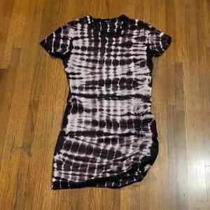 Monrow Black and White Bodycon Mini Dress